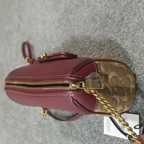 Coach 1941 Joni Crossbody In Scarlet Jacquard - Picture 5 of 11